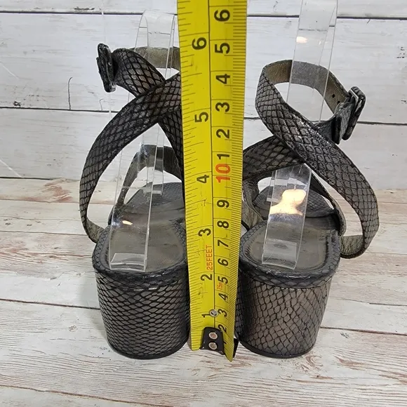 Yves Saint Laurent Vintage Block Heel Sandals US 6.5