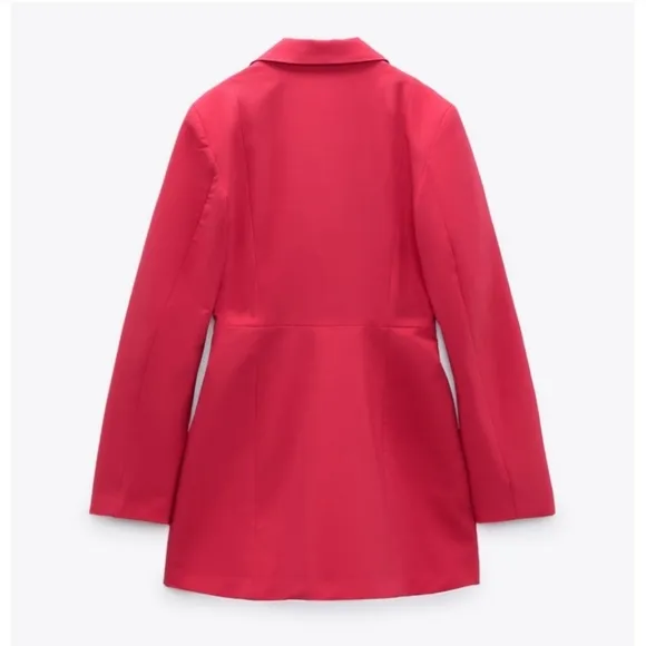 Zara * cut out blazer Mini dress pink XS
