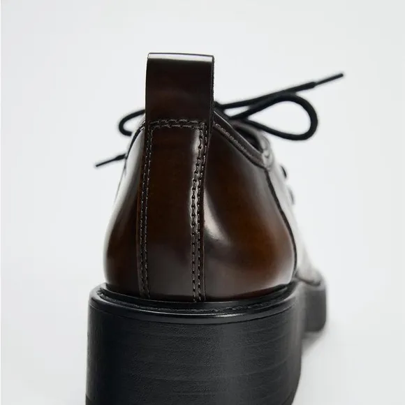 ZARA LOAFERS WITH LACES.  Size 10.  New with tag.