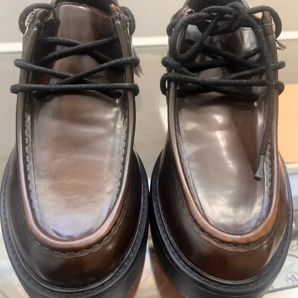 ZARA LOAFERS WITH LACES.  Size 10.  New with tag.