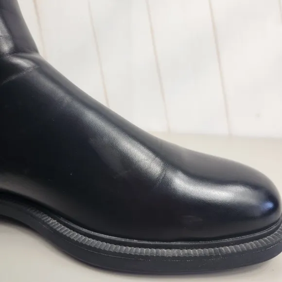 Zara Men's Business Casual Faux Leather Chelsea Ankle Boots in Black US 11