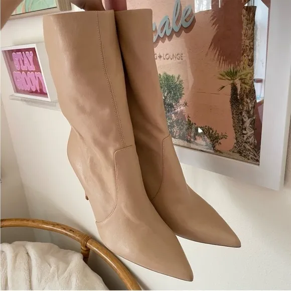 Zara Pointed Toe Slouchy Boots
