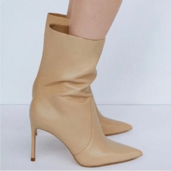 Zara Pointed Toe Slouchy Boots