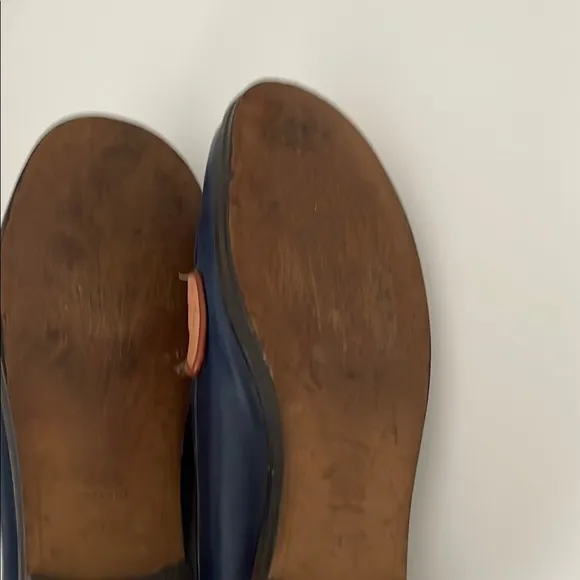 Zara Women's Blue and Brown Loafers