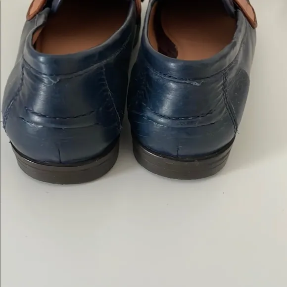 Zara Women's Blue and Brown Loafers