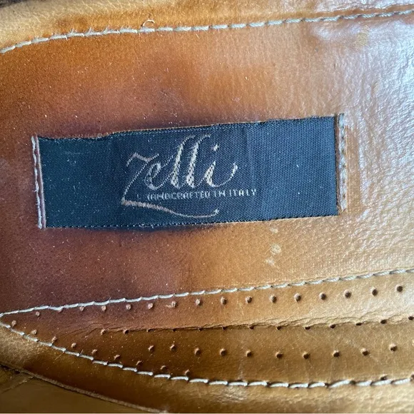 ZELLI GENUINE CROCODILE Loafers HAND CRAFTED IN ITALY MENS SHOES SZ 9.5
